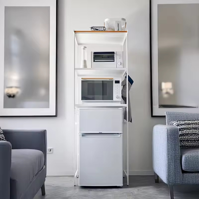 Home Kitchen Appliance Storage Rack, Standing Organizer Shelves