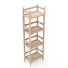 Foldable Wood Modern Durable Space Saving Rectangle Shape Bakery Rack Customizable Color Home Decoration Beverage