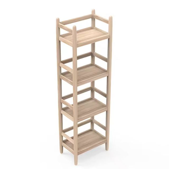 Foldable Wood Modern Durable Space Saving Rectangle Shape Bakery Rack Customizable Color Home Decoration Beverage