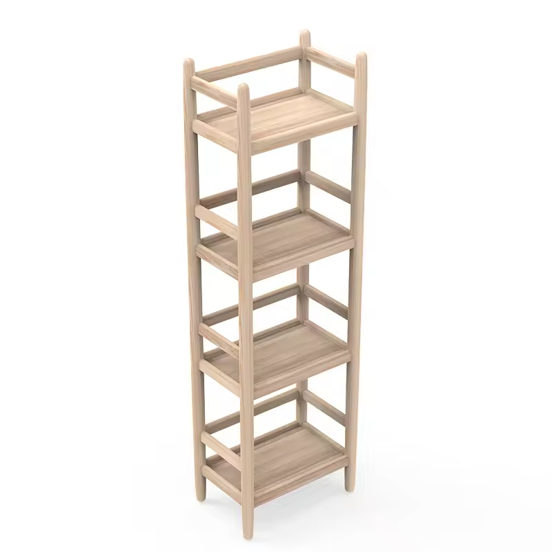 Foldable Wood Modern Durable Space Saving Rectangle Shape Bakery Rack Customizable Color Home Decoration Beverage