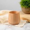 Customized Japanese Mini Personalized Natural Beech Wood Rectangle Durable Modern Home Decoration Sake Drinking Cup
