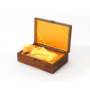 Custom Luxury Delicate Modern Durable Rectangle Timber Jewelry Packaging Pine Wood Gift Box with Satin Insert
