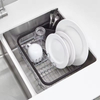 Factory Custom Stainless Steel Kitchen Shelving Spice Storage Dish Rack Over Sink Dish Drying Non-Folding Rack