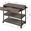 Factory Customize Kitchen Storage Racks with Two Open Shelves and Single Drawer Towel Rack Shelves Kitchen Island