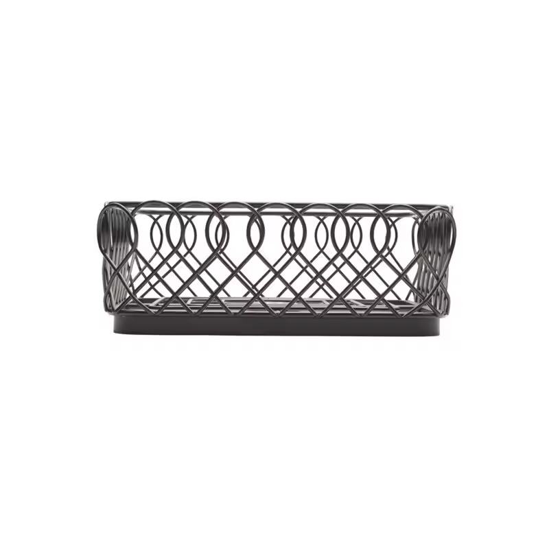 Modern Design 2-Tier Iron Fruit Storage Basket Custom Sales by Manufacturer for Wedding or Home Kitchen Metal Fruit Stand