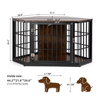 ODM&OEM Dog Crate Furniture Corner Heavy Duty Dog Kennel Metal Wood End Table Vintage Decorative Pet Crates Movable Sustainable