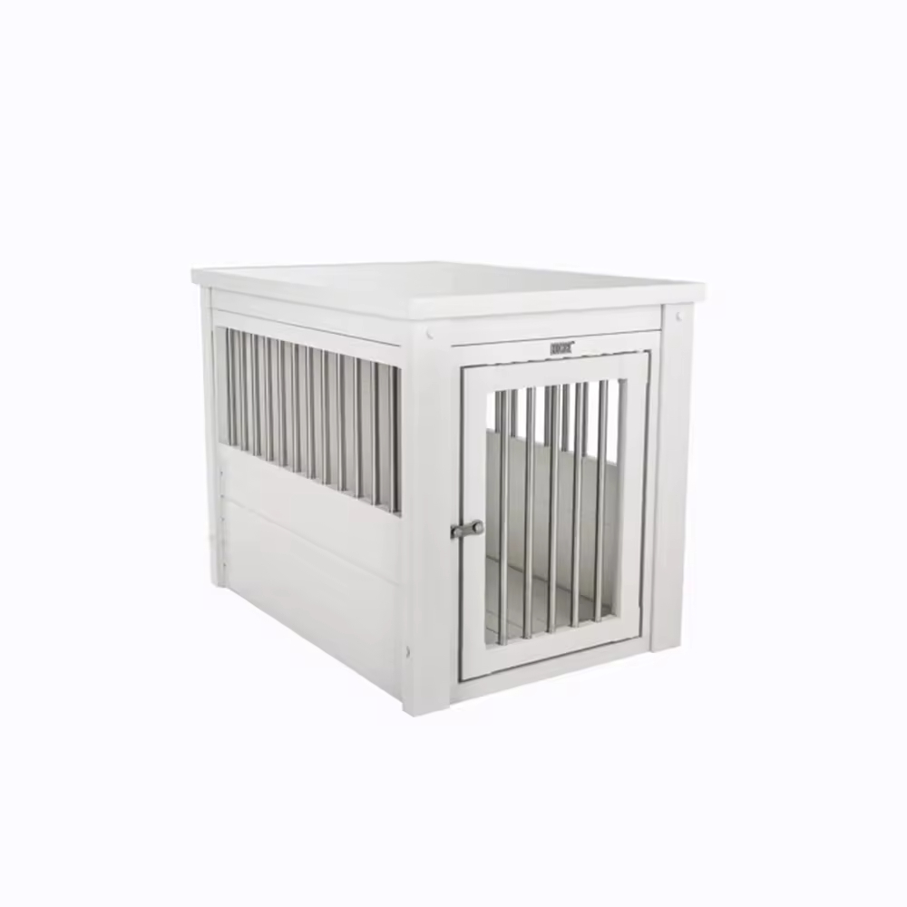 ODM&OEM Heavy Duty Wooden Dog Crate Dog Crate End Table - Durable Wood-Plastic Composite with Stainless Steel Latch