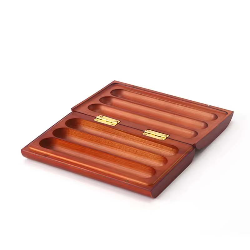 Wood Cigar Box Custom Wholesale High Grade Natural Humidor Solid Luxury Cabinet Lacquer Natural Color Modern Durable