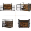 Factory Original 41 Inch Large Dog Cage 360 Adjustable Sturdy Wood Iron Feeders Breathable Furniture Style for Large Kennels