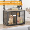 Modern Factory Custom Dog Cage Storage Shelves Furniture-Style Dog Crate Three Doors Detachable Divider Net Metal+Wood Portable