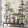 OEM & ODM Large Tall 8-Tier Metal Indoor Plant Stand Wood Ladder Holder with Flower Rack for Living Room Bookcases & Bookshelves