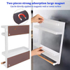Magnetic Spice Rack for Refrigerator Magnetic Paper Towel Holder for Fridge Magnetic Shelf Fridge Magnet Organizer Spice Rack