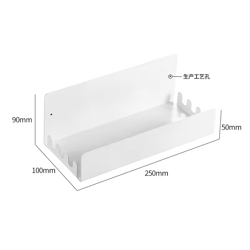 Magnetic Shelf Fridge Organizer for Spice Jars Magnet Shelves Seasoning Spice Holder With 4 Hooks Magnetic Spice Rack