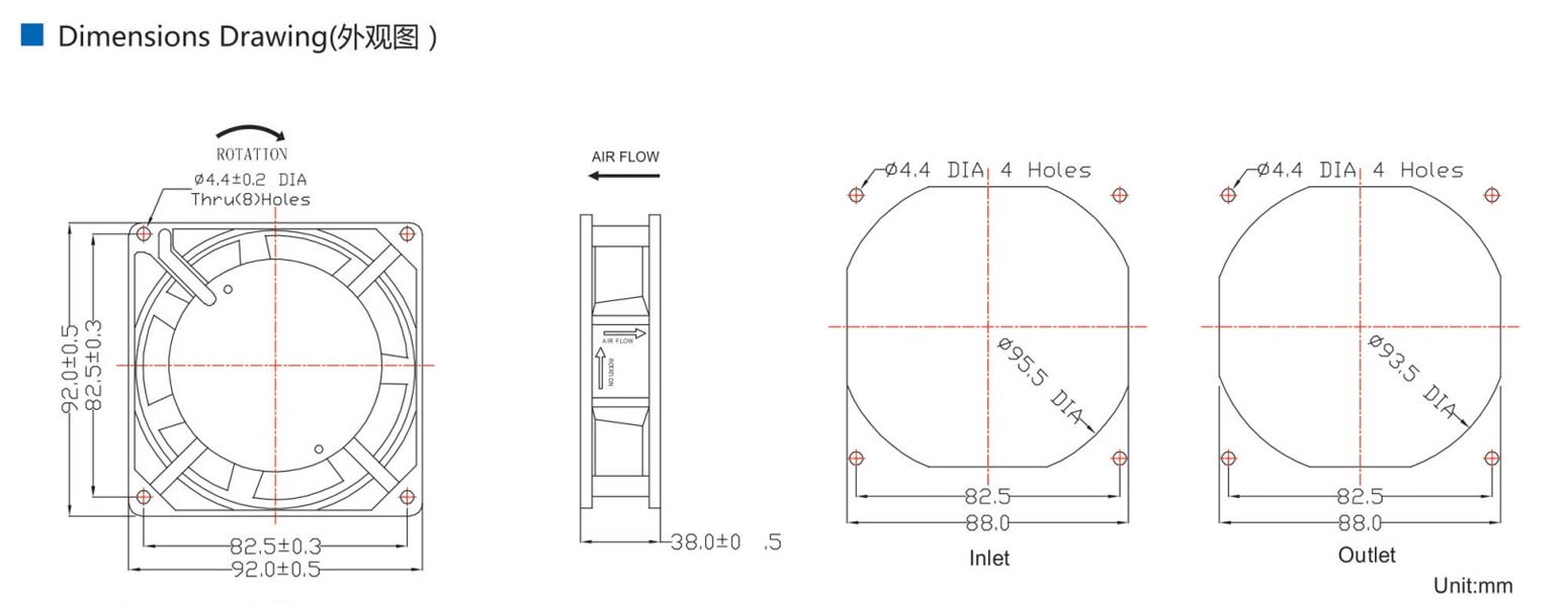 AC Axial Fan 9238