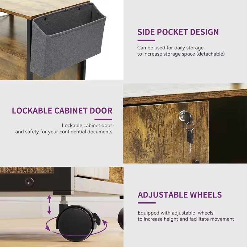 Multi-Functional Storage Cabinet Power Outlet for Hotel Living Room Guest Bedrooms Dining Areas ODM/OEM Direct Factory Supply