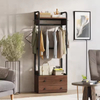 Modern Bedroom Bathroom Wall Wardrobe Multi-Use Extendable Adjustable Waterproof Portable Closet Rack Cabinet Wood+Metal Factory