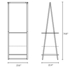 OEM & ODM Manufacturer's Double Tier Freestanding Waterproof Metal Wood Garment Rack for Wardrobe or Bathroom