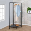 OEM ODM Simple Design Customized Color Metal Freestanding Corner Waterproof Foldable Clothing Rack for Bathroom Wardrobe Garment