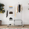 Custom Clothes Storage Hanger Rack Luggage Storage Rack Gold and White Coat Hangers Bedroom Floor Drying Rack