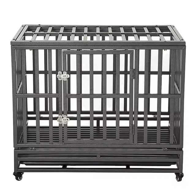 38 Inch (about 96.5 Cm) Heavy Duty Dog Cage Metal Kennels and Boxes Suitable for Large Dogs Easy to Assemble Pet Pens