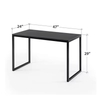 Industrial Coffee Table Small Apartment Living Room Rectangle Wood Stable Metal Side Black Home Conference Table