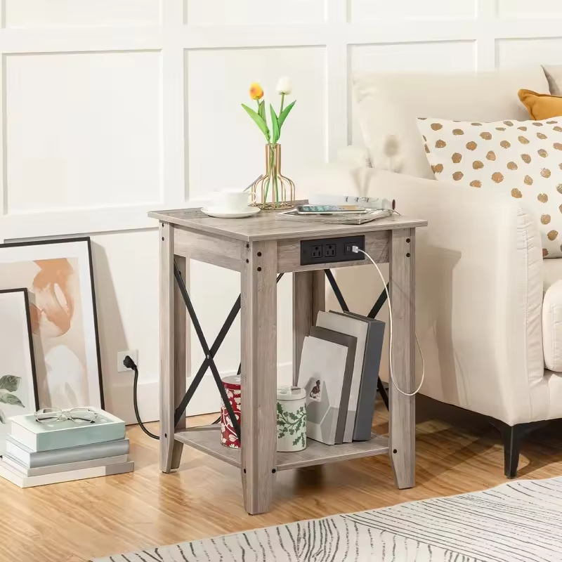 ODM OEM Customizable 23.6'' H X 17.7'' W X 17.7'' D Corner Table for Living Room Bed Room Coffee Sofa for Hotel Home Furniture