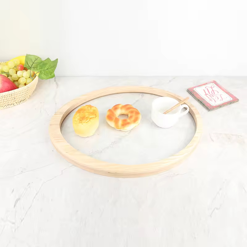 Wholesale Solid Wooden Bag Handle DIY Flat O Ring Handle for Purse Bag