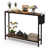 OEM&ODM Wholesales Industrial 39.4" Console Table 2-Tier with Storage Shelves for Hallway Narrow Sofa Console Table