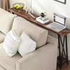 Factory Customizable Contemporary Convertible Console Table Built-in Outlets Solid Wood Metal Construction Living Room Bedroom