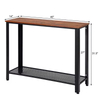 Contemporary 2-Layer Storage Console Table for Living Room Bedroom & Office-40x14x31.5 Inches