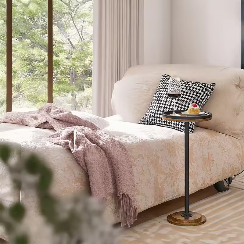 OEM ve ODM Modern Ahşap Cabrio K&uuml;&ccedil;&uuml;k Yan Masa İ&ccedil;ecek Sehpası K&uuml;&ccedil;&uuml;k Mekanlar i&ccedil;in Martini Masa Kaide Yatak Odası Mobilyası