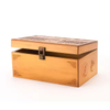 Durable Space-Saving Wooden Hollow Storage Box with Lock Modern Design for Home Decoration Jewelry Organizer