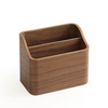 Modern Multi-Functional Creative Wooden Pen Holder Solid Wood Desktop Remote Control Storage Box Organizer Customizable