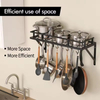 Factory Custom Floor Type Stainless Steel Pot Rack Kitchen 24 Inch Hanging Spice Storage Organizer Hooks Customizable Color