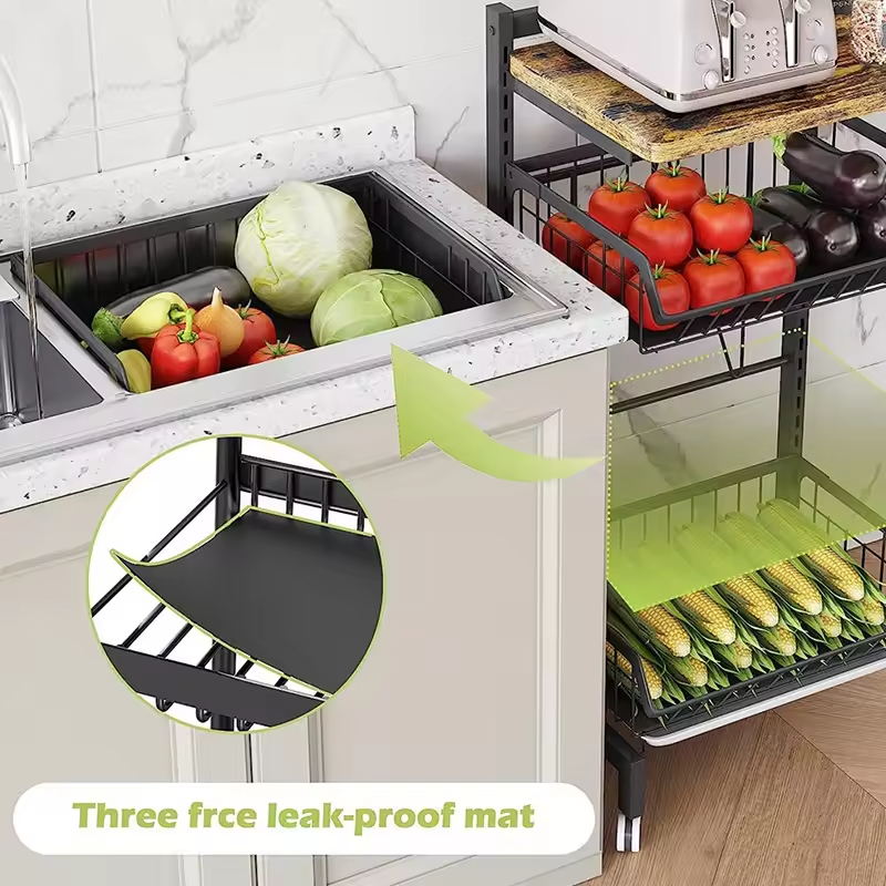 12.7 Inch Heavy Duty Carbon Steel Metal Shelving Unit, Space Saving Storage Rack for Kitchen Bathroom Pantry Home Organization