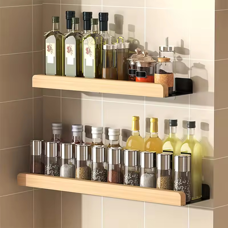 OEM Manufacturer's Wall-mounted Metal Spice Rack Kitchen Shelf & Organizer Hanging Spice Racks for the Kitchen