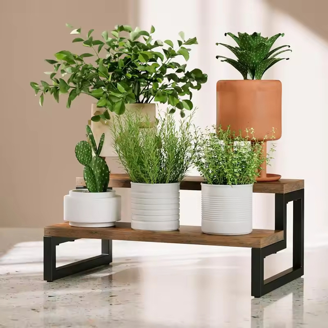 Manufacturer Custom 2-Tier Baker's Rack Spacious Kitchen Utility Spice Rack Organizer for Counter - Top Tiered Display Stand