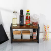 Manufacturer Wholesale 2-layer Seasoning Rack Kitchen Storage Rack Desktop Multifunctional 2-layer Storage Rack