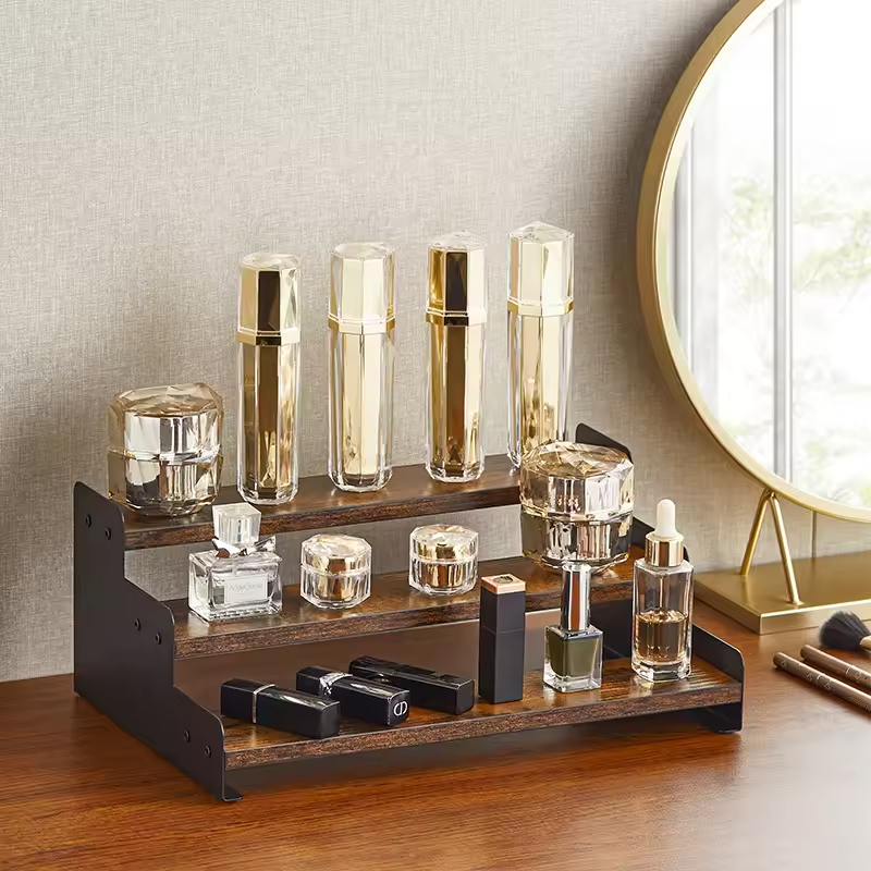 Custom Extendable 3-Tier Spice Rack Set Kitchen Organizer with Storage Holders & Racks