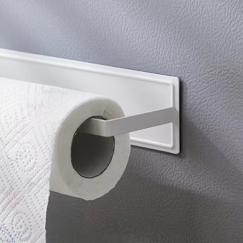 Custom Paper Roll Stainless Steel Tissue Holder Restaurant Self Adhesive Metal Kitchen Wall Mounted Tissue Holders