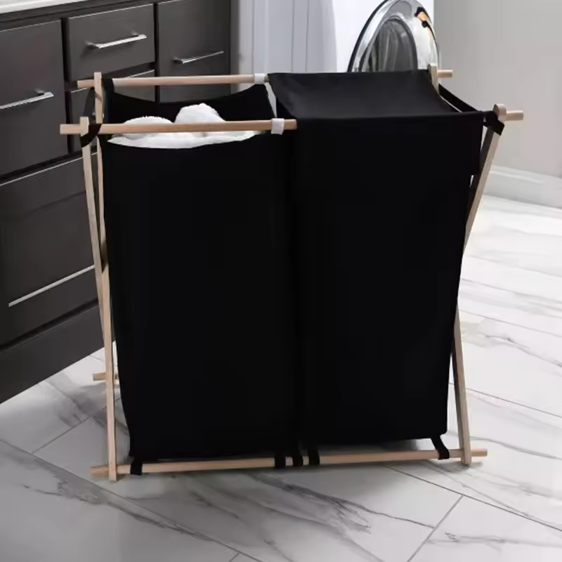 OEM ODM Large Capacity Foldable Laundry Basket Plant Woven Household Multi-Functional Clothes Storage Basket Bathroom Kitchen