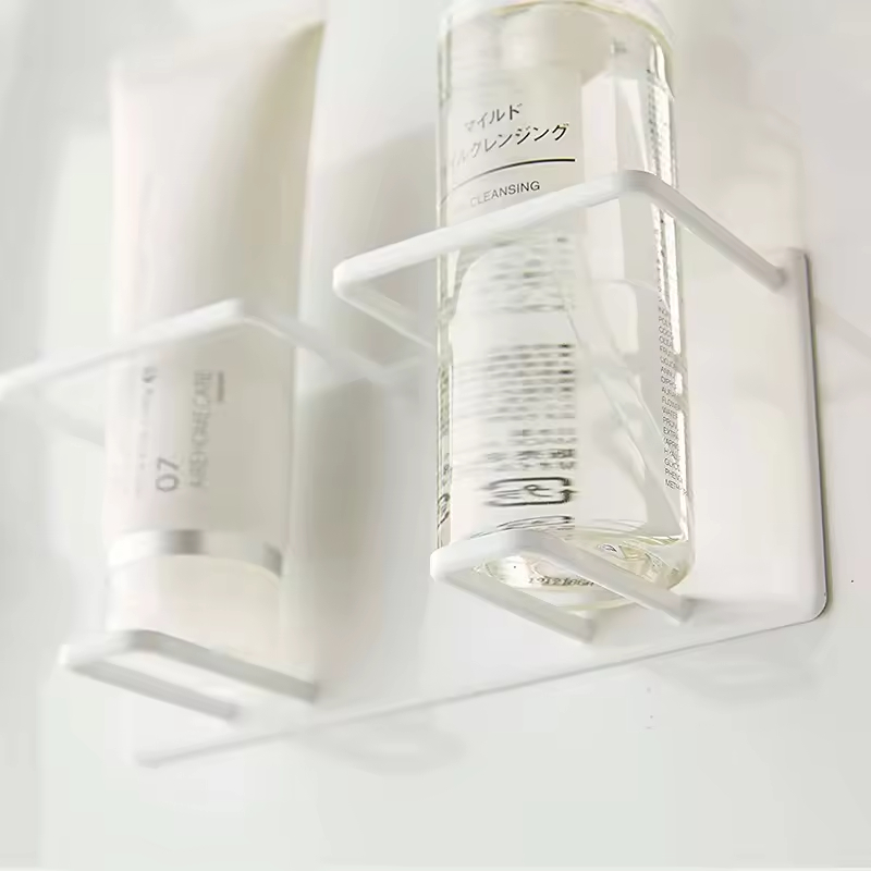 Single-Tier Rust Proof Stainless Steel Magnetic Bathroom Organizer Home Decoration Drilling Rack for Shower Room for Bathroom