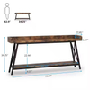 Custom High Bar Thin Console Sofa Table Wooden Metal Rustic Design for Hotel Apartment Kitchen Dining Restaurant Villa Living