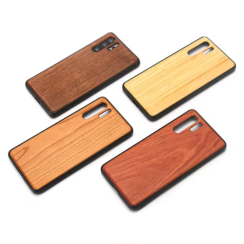 OnePlus Phone Case Protective Cover Made of Wood Durable Customizable Color Bamboo Wood Style