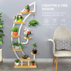 Custom Indoor Plant Stand Multiple Plants Large Metal Wooden Plant Shelf Creative Diy Flower Stand Flower Pots Display Rack