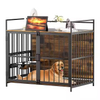 Factory Supply Large Dog Crate Furniture-Style Cage Steel Wire Frame Simple Solid Design Durable Powder-Coated Outdoor Use Box