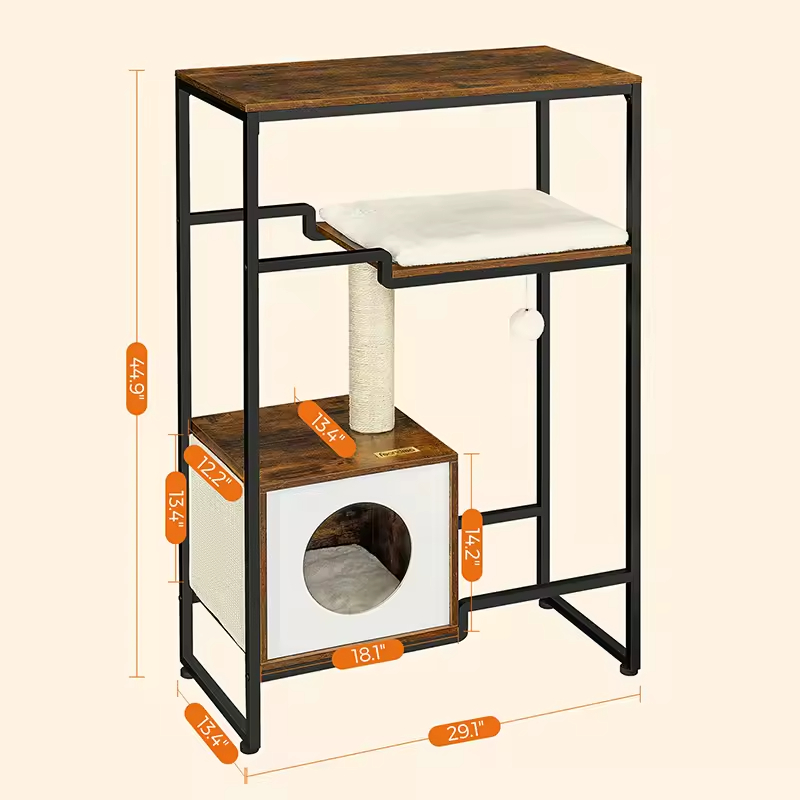 Factory Custom Wall Mounted Modern Cat Shelf Pet Bed Furniture for Large Cats or Kitty