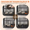 Factory Custom Large Dog Crate Furniture Heavy Duty Stainless Steel Powder-Coated Kennel Storage Box End Side Table Plastic Tray
