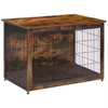 Solid Pine Wood Customizable Vintage Dog Crate Kennel-to-End Table in 5 Mins for Bulldogs/Dobermans for Bulk Orders