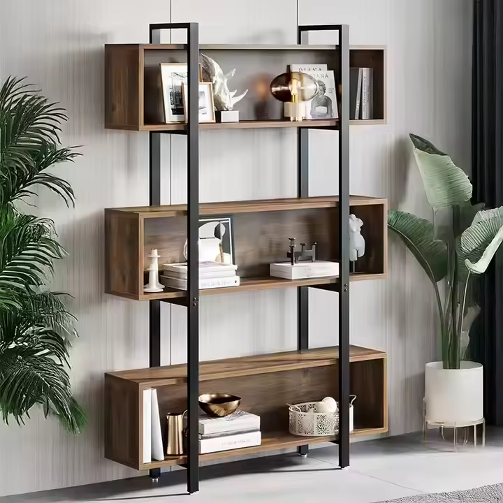 Custom Huina 3-Tier Tall Powder Coated Modern Wooden Plant Stand Factory Direct Outdoor/Indoor Living Room Furniture Ladder